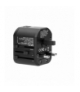 GOworld USB uniwersalny adapter podróżny do ponad 200 krajów świata, 100-240V, 8A, 2 x USB, 5V 2,4A inteligentna identyfikacja