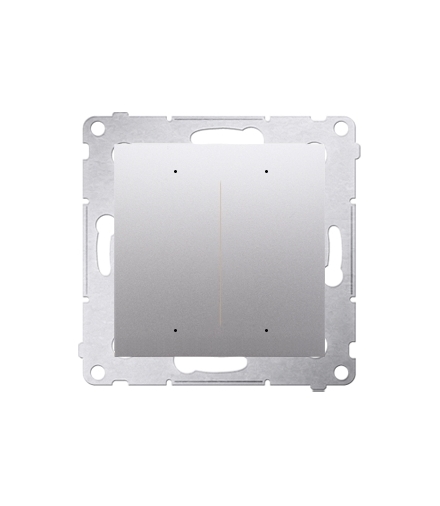 Sterownik przyciskowy oświetleniowy SWITCH D WiFi srebrny matowy metalizowany DEW2W.01/43