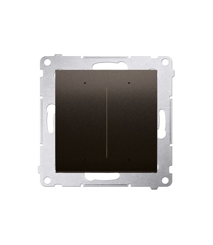 Sterownik przyciskowy oświetleniowy SWITCH D WiFi brązowy matowy metalizowany DEW2W.01/46