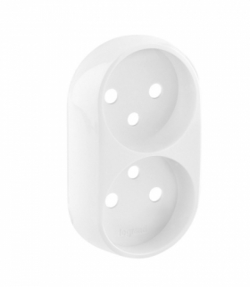 Valena Allure Plakietka gniazda 2 x 2P+Z wieloramkowego BIAŁA Legrand 753995