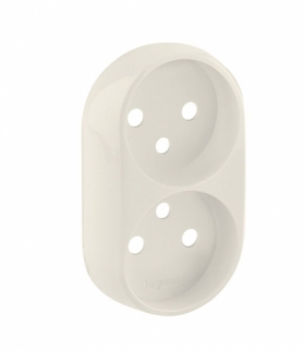 Valena Allure Plakietka gniazda 2 x 2P+Z wieloramkowego KREMOWA Legrand 753996