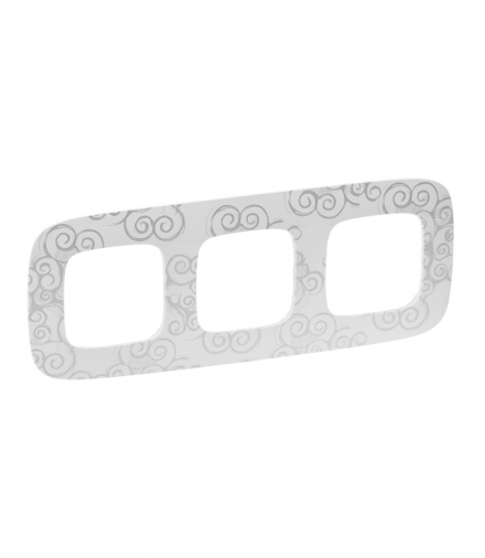 Valena Allure RAMKA ARABESKA CHROM POTRÓJNA Legrand 754343