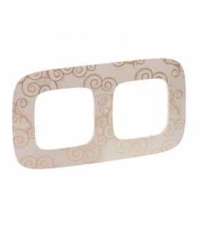 Valena Allure RAMKA ARABESKA ZŁOTO PODWÓJNA Legrand 754352