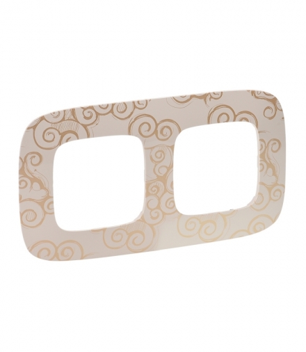 Valena Allure RAMKA ARABESKA ZŁOTO PODWÓJNA Legrand 754352