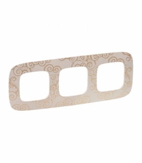 Valena Allure RAMKA ARABESKA ZŁOTO POTRÓJNA Legrand 754353