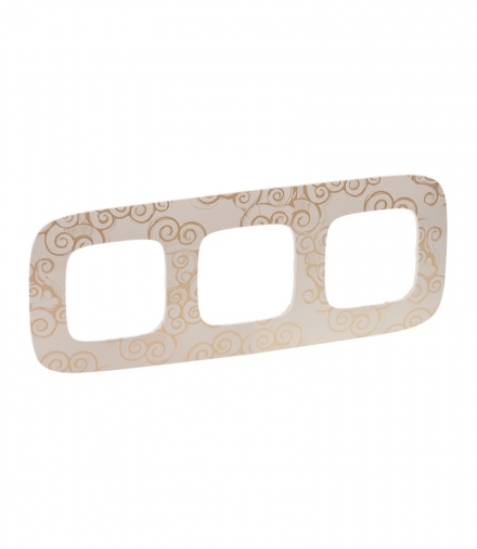 Valena Allure RAMKA ARABESKA ZŁOTO POTRÓJNA Legrand 754353