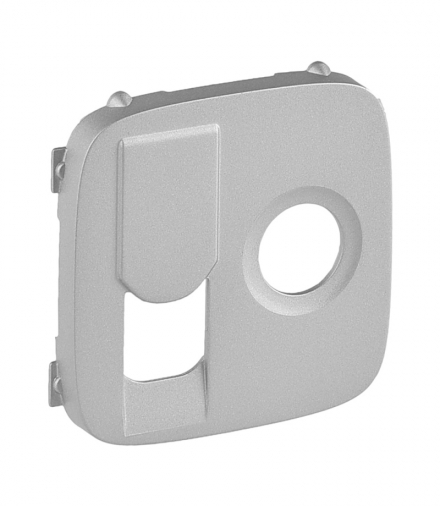 Valena Allure Plakietka gniazd TV+RJ45 ALUMINIUM Legrand 754837