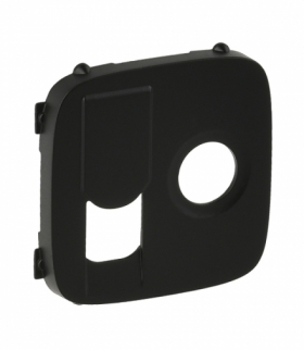 Valena Allure Plakietka gniazd TV+RJ45 CZARNA Legrand 754838