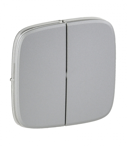 Valena Allure Klawisz podwójny ALUMINIUM Legrand 755027