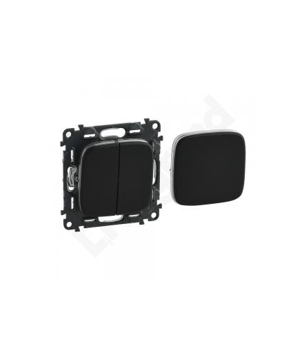 Valena Allure ŁĄCZNIK PODWÓJNY WIELOFUNKCYJNY CZARNY Legrand 755098