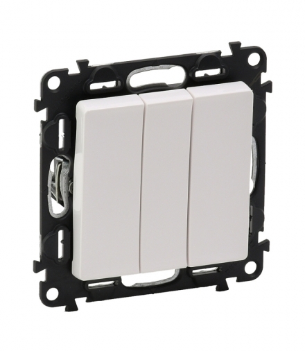 VALENA LIFE ŁĄCZNIK POTRÓJNY BIAŁY 10 AX - 250 V Legrand 752103