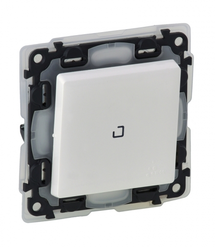 VALENA LIFE ŁĄCZNIK JEDNOBIEGUNOWY PODŚWIETLANY IP44 10 AX - 250 V BIAŁY Legrand 752161