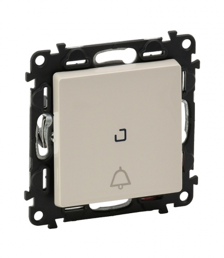 VALENA LIFE PRZYCISK PRZEŁĄCZNY NO/NC PODŚWIETLANY Z SYMBOLEM DZWONKA KREMOWY 6 A - 250 V Legrand 752216