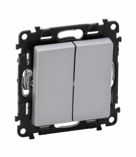 VALENA LIFE ŁĄCZNIK ŚWIECZNIKOWY ALUMINIUM 10 AX - 250 V Legrand 752305