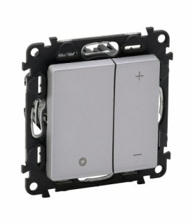 VALENA LIFE ŚCIEMNIACZ PRZYCISKOWY BEZ ZACISKU NEUTRALNEGO ALUMINIUM 230 V Legrand 752362
