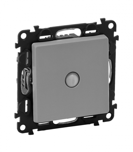 VALENA LIFE ŁĄCZNIK UNIWERSALNY Z AUTOMATYCZNYM WYŁĄCZENIEM 12 - 150 W, 8 - 30 W dla LED - 10 AX ALUMINIUM Legrand 752365