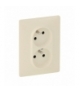 VALENA LIFE GNIAZDO 2 P+Z TYPU MONOBLOK BEZ PRZESŁONY KREMOWE16 A – 250 V Legrand 753287