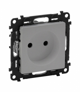 VALENA LIFE GNIAZDO 2 P Z PRZESŁONĄ ALUMINIUM 16 A – 250 V Legrand 753316