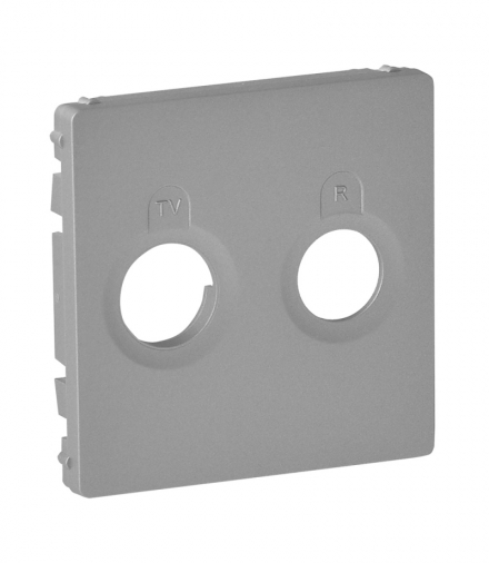 VALENA LIFE PLAKIETKA GNIAZDA TV-RD ALUMINIUM Legrand 754782