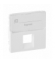 VALENA LIFE PLAKIETKA Z ETYKIETĄ GNIAZDA 1 x RJ 45 kat. 6A UTP BIAŁA Legrand 755470