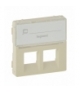 VALENA LIFE PLAKIETKA Z ETYKIETĄ GNIAZDA 2 x RJ 45 KREMOWA Legrand 755481