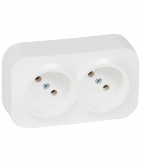 FORIX IP20 GNIAZDO 2X2P 16 A - 250 V BIAŁE Legrand 782412