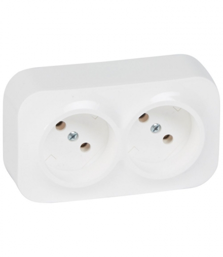 FORIX IP20 GNIAZDO 2X2P 16 A - 250 V BIAŁE Legrand 782412