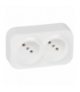 FORIX IP20 GNIAZDO 2X2P 16 A - 250 V BIAŁE Legrand 782412