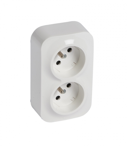 FORIX IP20 GNIAZDO 2 X 2P+Z 16A-250V BIAŁE Legrand 782419