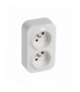 FORIX IP20 GNIAZDO 2 X 2P+Z 16A-250V BIAŁE Legrand 782419