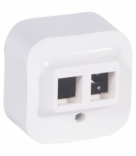 FORIX IP20 ADAPTER KEYSTONE 2XRJ45 BIAŁY Legrand 782426