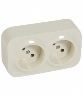 FORIX IP20 GNIAZDO 2X2P 16 A - 250 V KREMOWE Legrand 782442