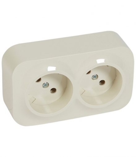 FORIX IP20 GNIAZDO 2X2P 16 A - 250 V KREMOWE Legrand 782442