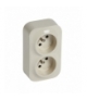 FORIX IP20 GNIAZDO 2 X 2P+Z 16A-250V KREMOWE Legrand 782449