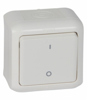 FORIX IP44 ŁĄCZNIK DWUPOLOWY 10 AX BIAŁY Legrand 782366