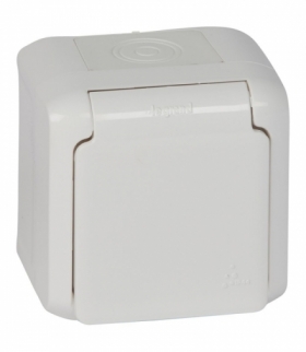FORIX IP44 GNIAZDO 2P+Z SCHUKO 16 A - 250 V BIAŁE Legrand 782373