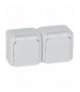 FORIX IP44 GNIAZDO 2X2P+Z 16 A - 250 V SZARE Legrand 782397
