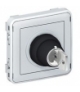 PLEXO IP55 Łącznik z kluczem 3 pozycje SZARY 3A-250V Legrand 069535
