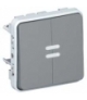 PLEXO IP55 Przycisk podwójny z dwoma stykami SZARY 10A-250V Legrand 069546
