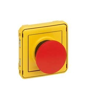 PLEXO IP55 Wyłącznik awaryjny SZARY/ŻÓŁTY 3A-250V Legrand 069547