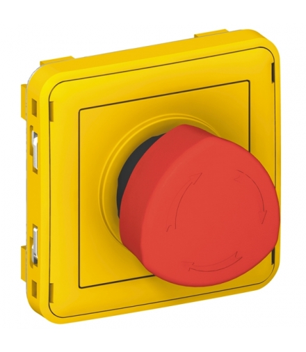 PLEXO IP55 Wyłącznik awaryjny obrotowy SZARY/ŻÓŁTY 3A-250V Legrand 069549