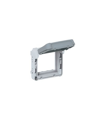 PLEXO IP55 Adapter z klapką do montażu 2 modułów Mosaic w osprzęcie Plexo IP55 - Szary/Biały Legrand 069579