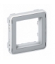 PLEXO IP55 Adapter IP20 bez klapki do montażu 2 modułów Mosaic w osprzęcie Plexo - Szara/Biały Legrand 069582