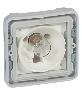 PLEXO IP55 Wskaźnik sygnalizacyjny na żarówki E10 SZARY/BIAŁY 230V Legrand 069583
