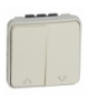 PLEXO IP55 Łącznik sterowania roletami (blokada mechaniczna) BIAŁY/ ECRU 10A-250V Legrand 069629
