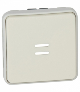PLEXO IP55 Przycisk jednobiegunowy podświetlany BIAŁY/ ECRU 10A-250V Legrand 069632