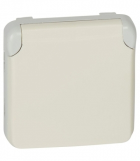 PLEXO IP55 Gniazdo pojedyncze 2P+Z SCHUKO BIAŁE/ ECRU 16A-250V Legrand 069640