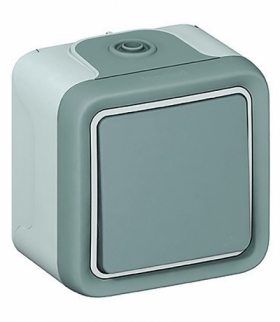 PLEXO IP55 Przycisk jednobiegunowy SZARY komplet 10A-250V Legrand 069720