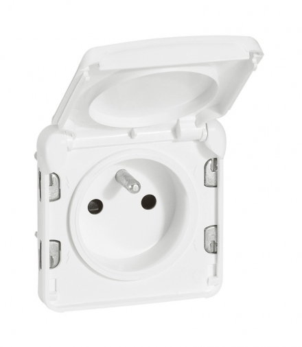 PLEXO IP55 Gniazdo 2P+Z 16 A antybakteryjne BIAŁE Legrand 070721