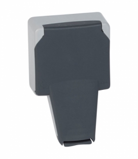 PLEXO IP66 Gniazdo 2P+Z z klapką blokującą wtyczkę 16 A - 250V - mechanizm bez puszki Legrand 090485